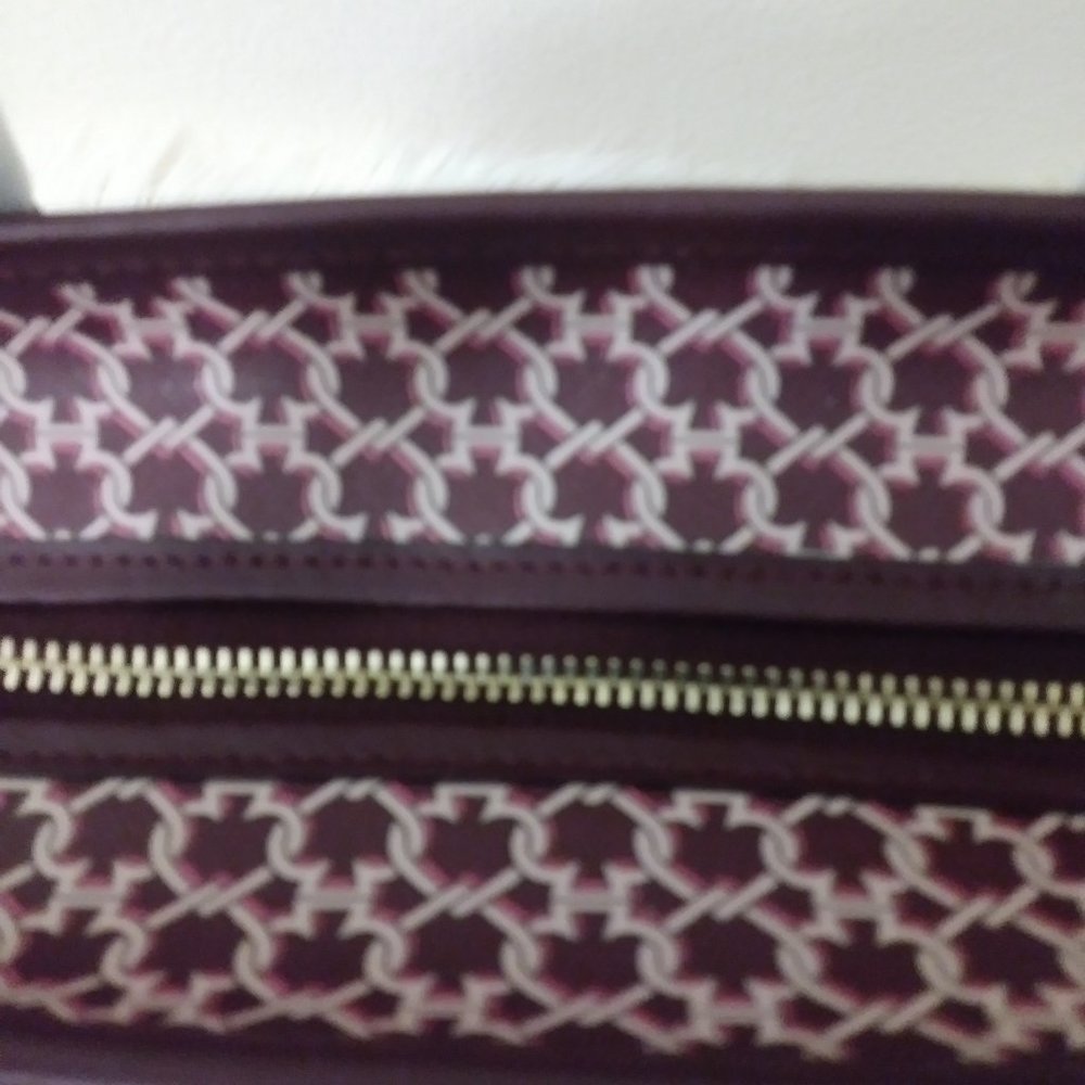 Kate Spade Link Zip Tote Pink Burgundy Saffiano PV - Picture 10 of 16